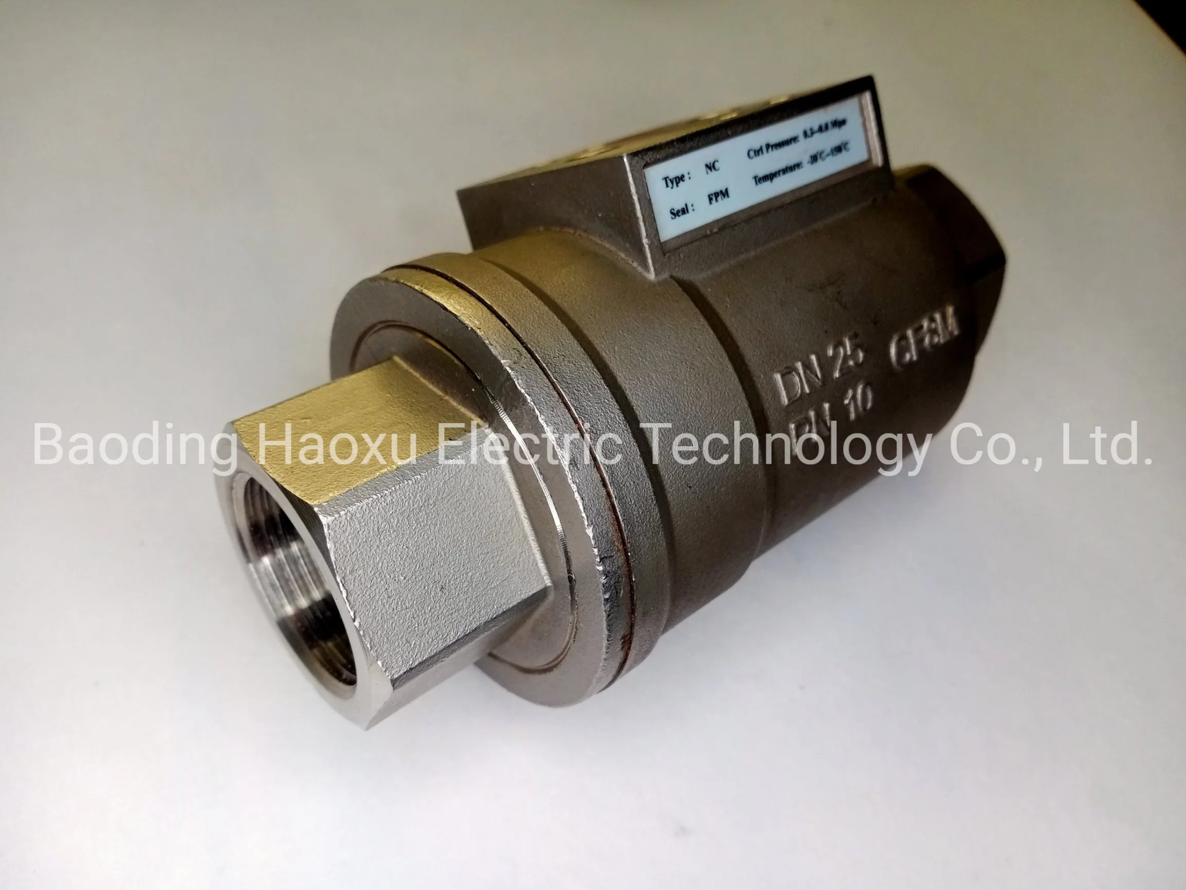 Threaded Connection AISI 304 316 Stainless Steel Pneumatic Shuttle Valve