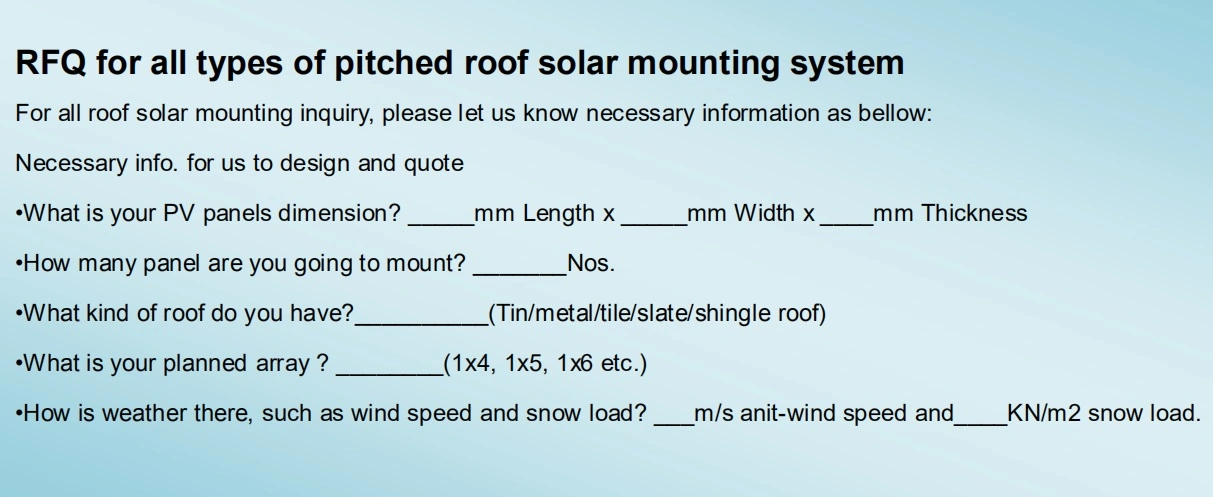 Solar Panels Bracket with Good Price for Flat Roof with Lower Side