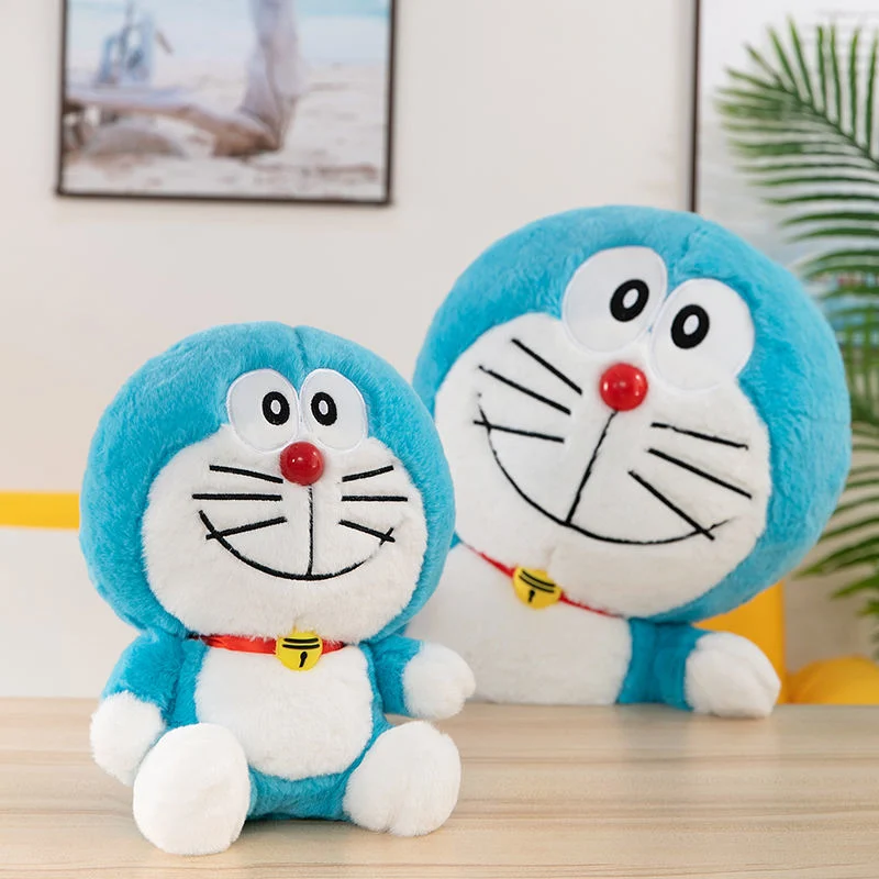 Plush Stuffed Doraemon Blue Fat Doll Anime Characters Cute Doraemon Plush Doll for Kids