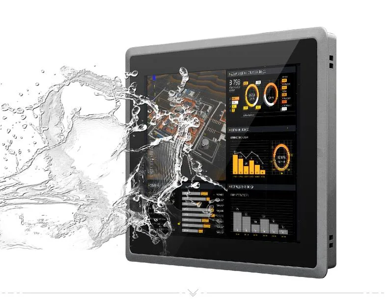 Industrial Panel PC 19 Inch Fanless Industrial All in One Computers Panel PC Hight Brightness IP65 Waterproof Touch Panel PC