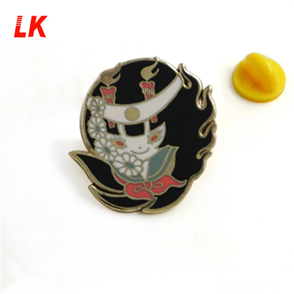 Fashion Wholesale/Supplier Custom Promotional Metal Lovely Soft Enamel Lapel Pin with Black Nickel Plated Crafts