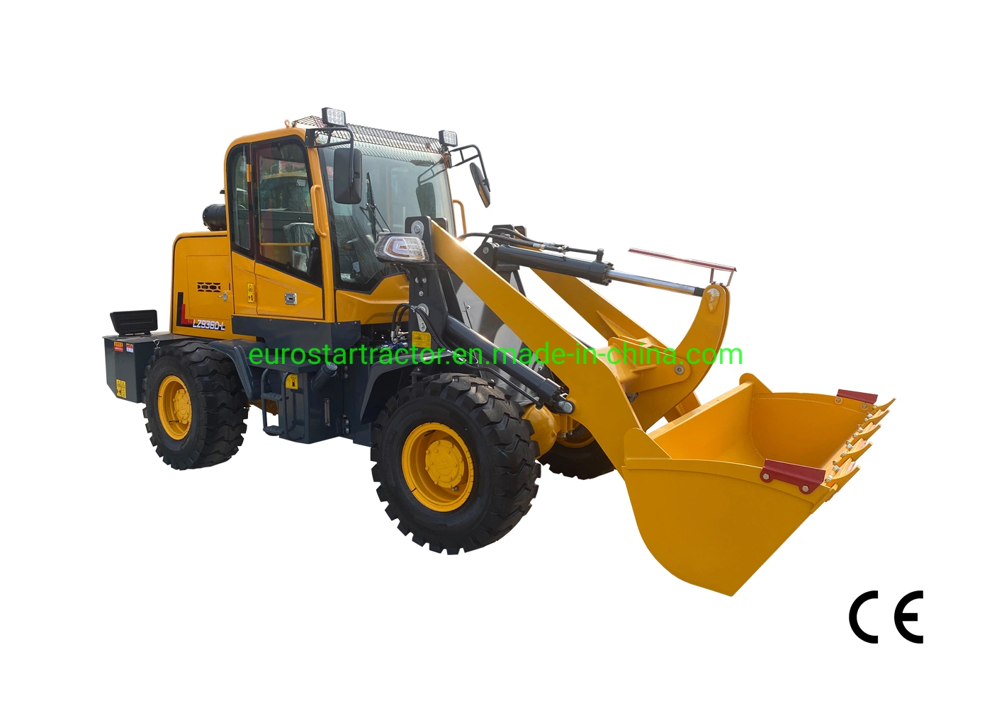 1,6T Ez936 Radlader Multi Functional Mini Small EC Approved China Construction Medium Bucket Machinery Compact Backhoe Front End Loader Bagger