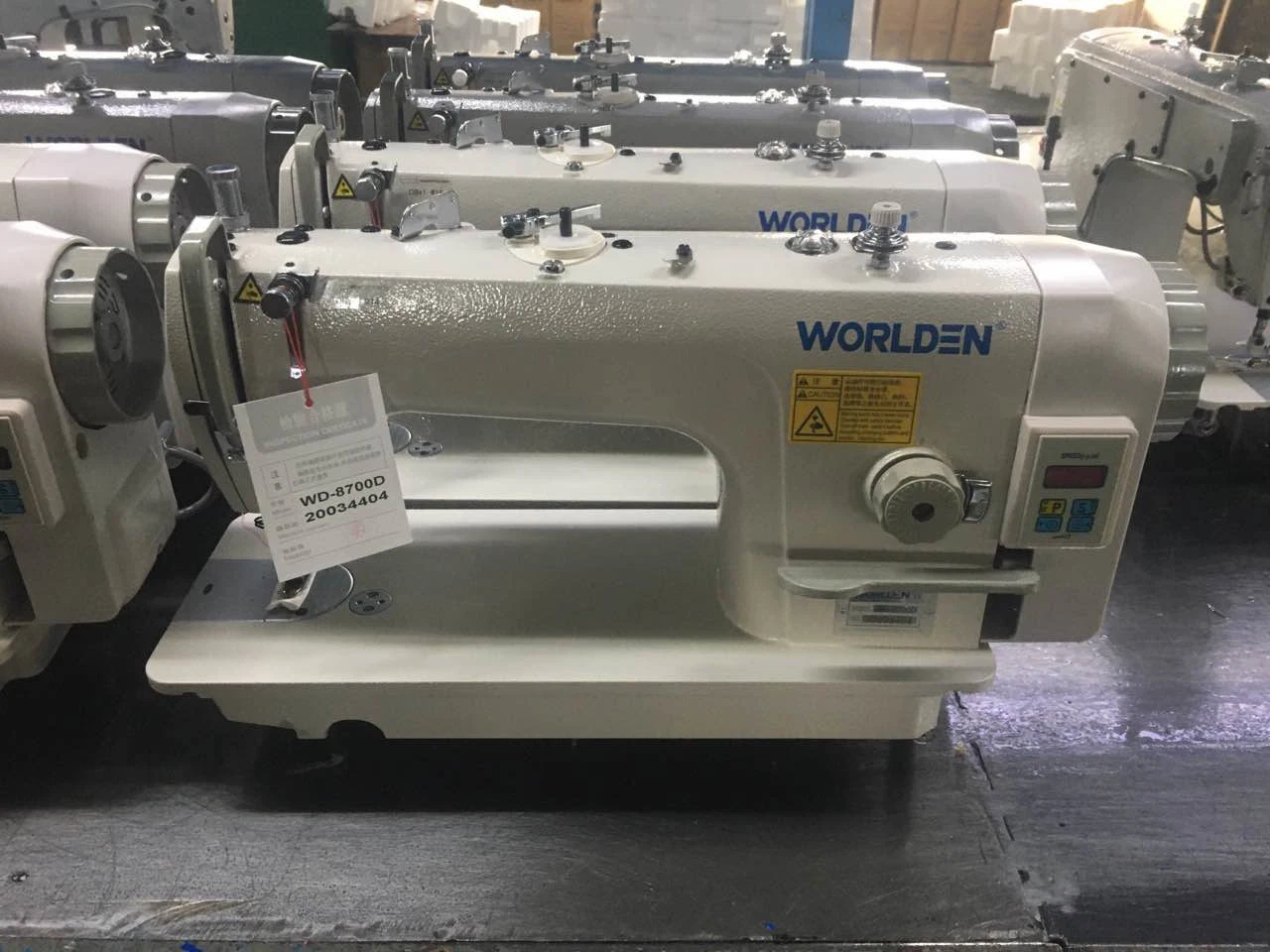 Wd-8700D de alta velocidad de accionamiento directo ordenador Lockstitch industriales máquina de coser