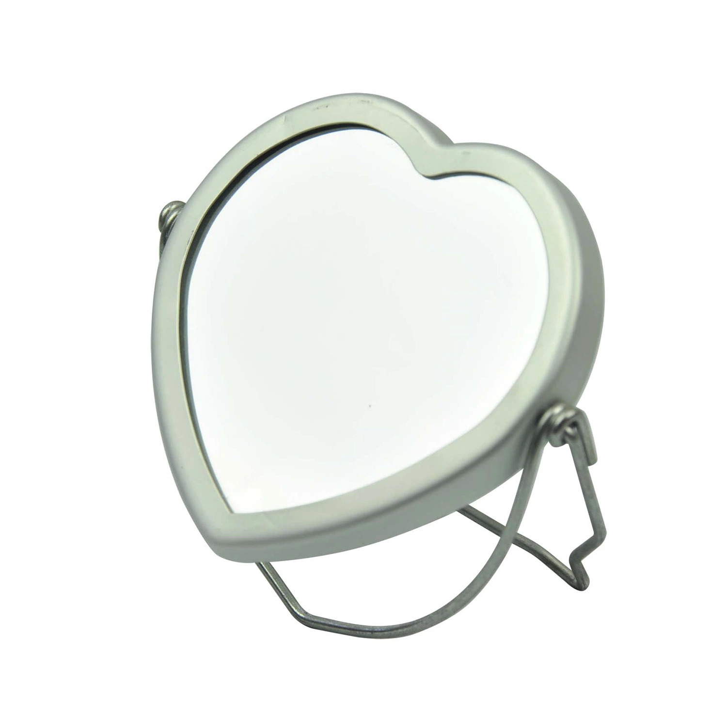 Fille Lady femmes maquillage beauté Dual Side Normal+support forme de coeur Miroir grossissant