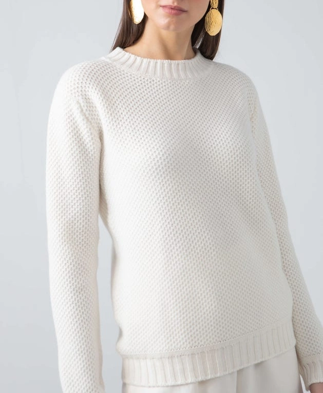 Fine Cashmere Made of Honeycomb Stitch Women&prime; S Fashion Pullover Sweater