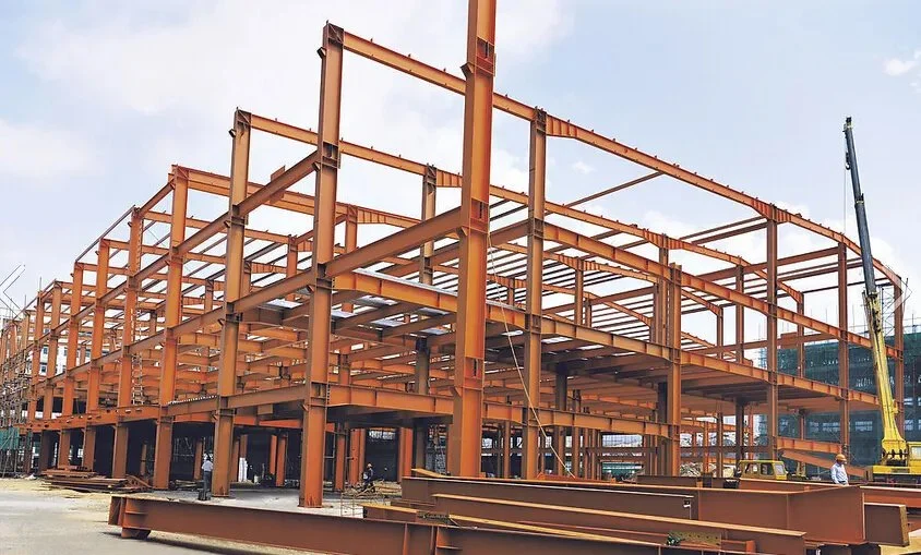 Estructura de acero prefabricados fábrica almacén taller de construcción