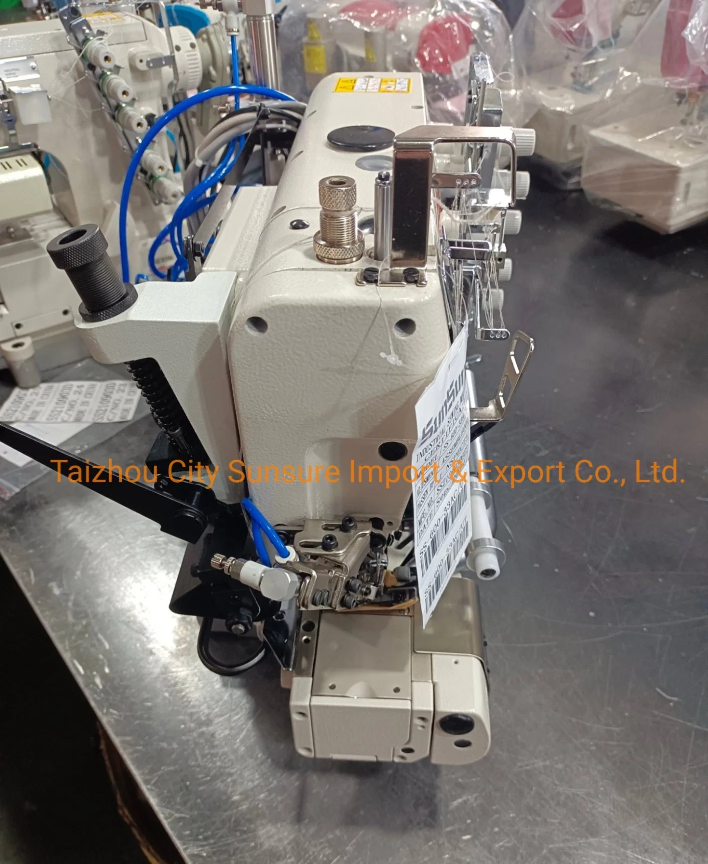 Industrial Directly Drive Cylinder Bed Interlock Sewing Machine with Right Cutter Ss-600-33AC/Ut