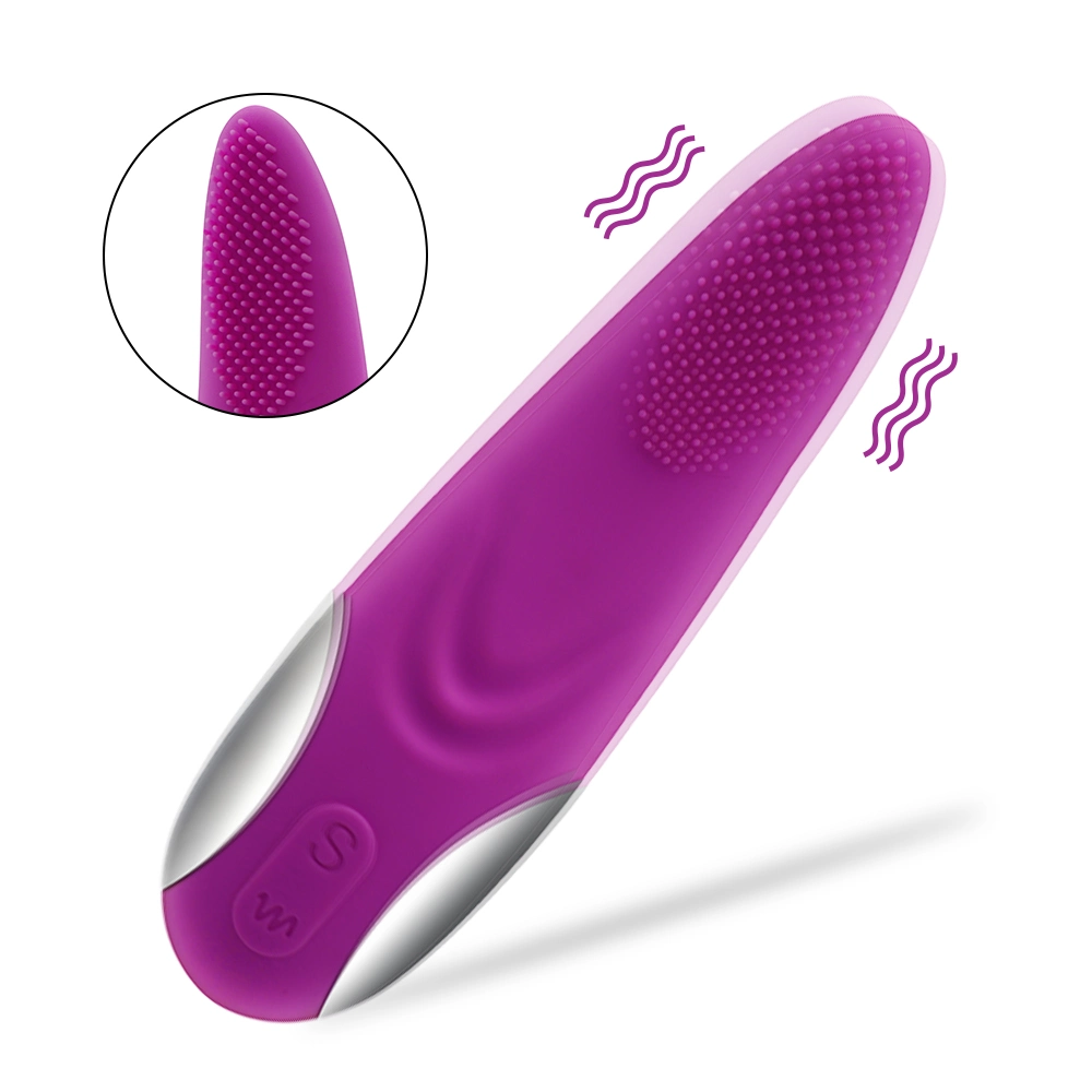 Silicone Rechargeable Tongue Licking Stimulation Tongue Shaped Vibrator for Women