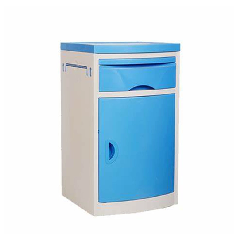 Personnalisation des prix ABS plastique bleu Grande spécification de type armoire multiniveau Mobilier médical de lit de casier de côté