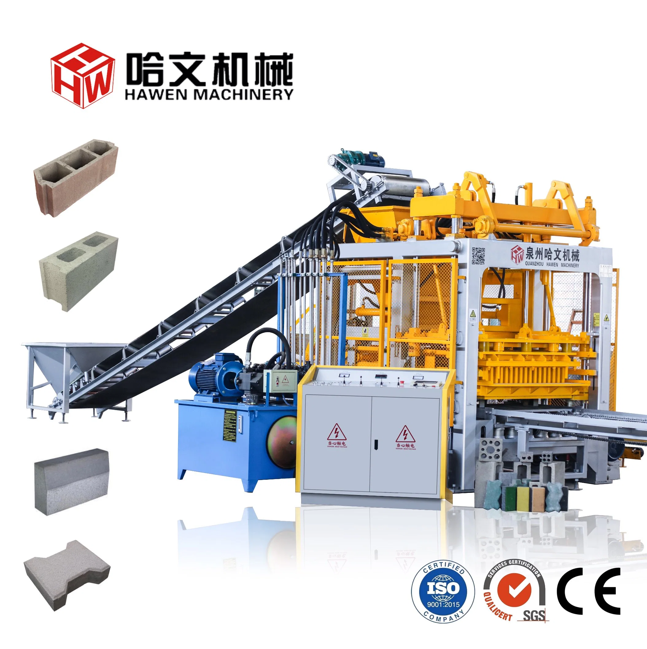 China Construction Machinery Concrete Solid Brick Hollow Block Paving Stones Making Machine in Togo Liberia Ghana C&ocirc; Te D'ivoire