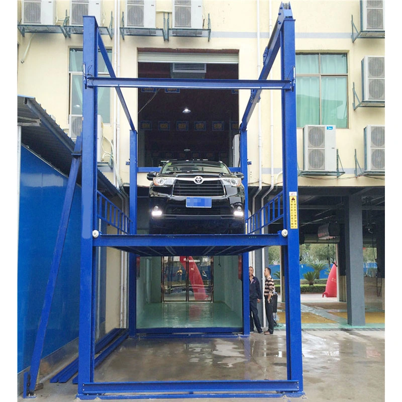 Big Load Hydraulic&#160; Double Chain Type Cargo Lift/Car Lift Four Post Type with Anti-Drop Device