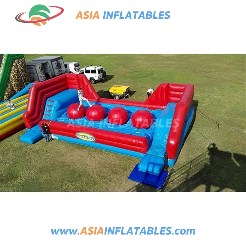 Outdoor Interactive Inflatable Wipe out Red Ball Games for Sale