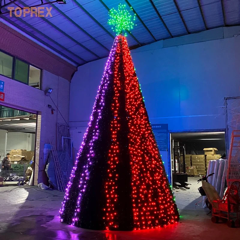 Smart Shopping centre des lumières de Noël DMX Feux d'arbre de Noël artificiels en PVC