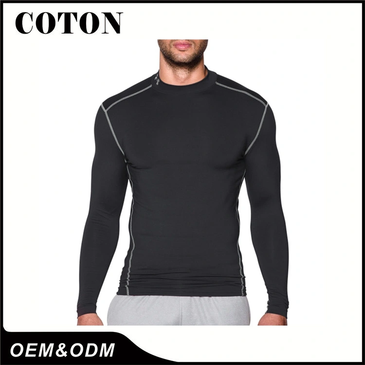 Custom Gym Wear Men Spandex Fitness Wear Slimming Fit Compression Shirt