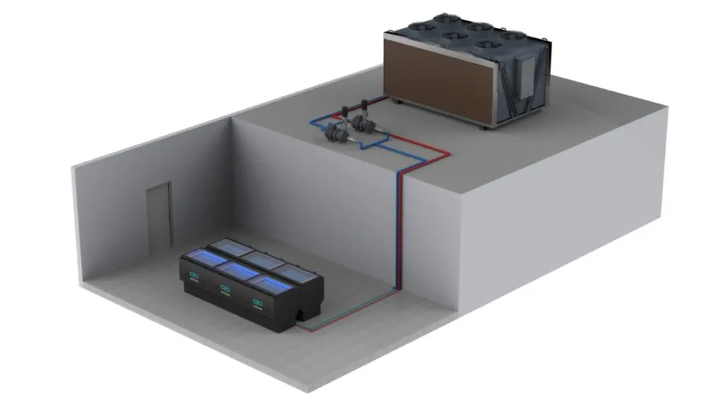 Torre de enfriamiento refrigerado por aire de refrigeración de la Plataforma de minería de la GPU