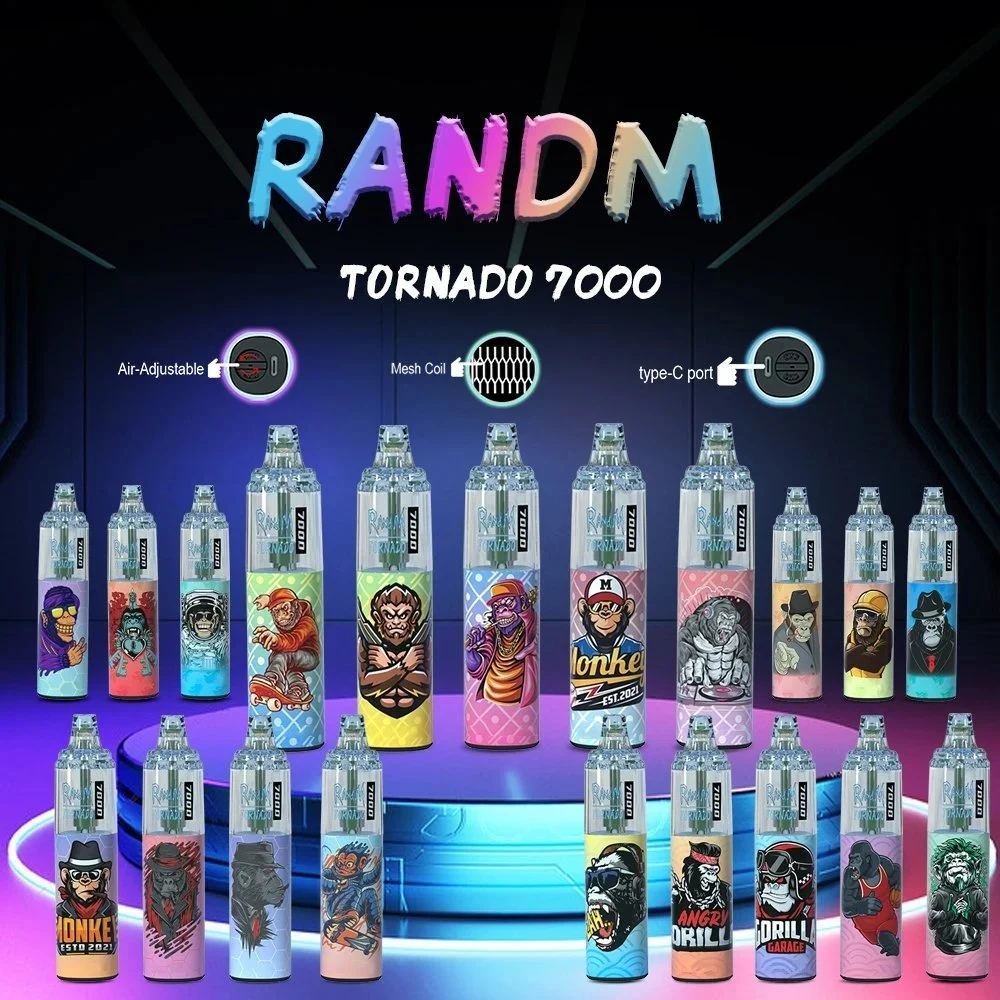 Одноразовые Vape аутентичные Randming Tornado 6000 Puffs