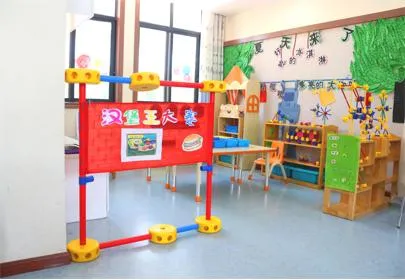 Pädagogisches Plastikspielzeug für Klassenzimmer DIY Bausteine