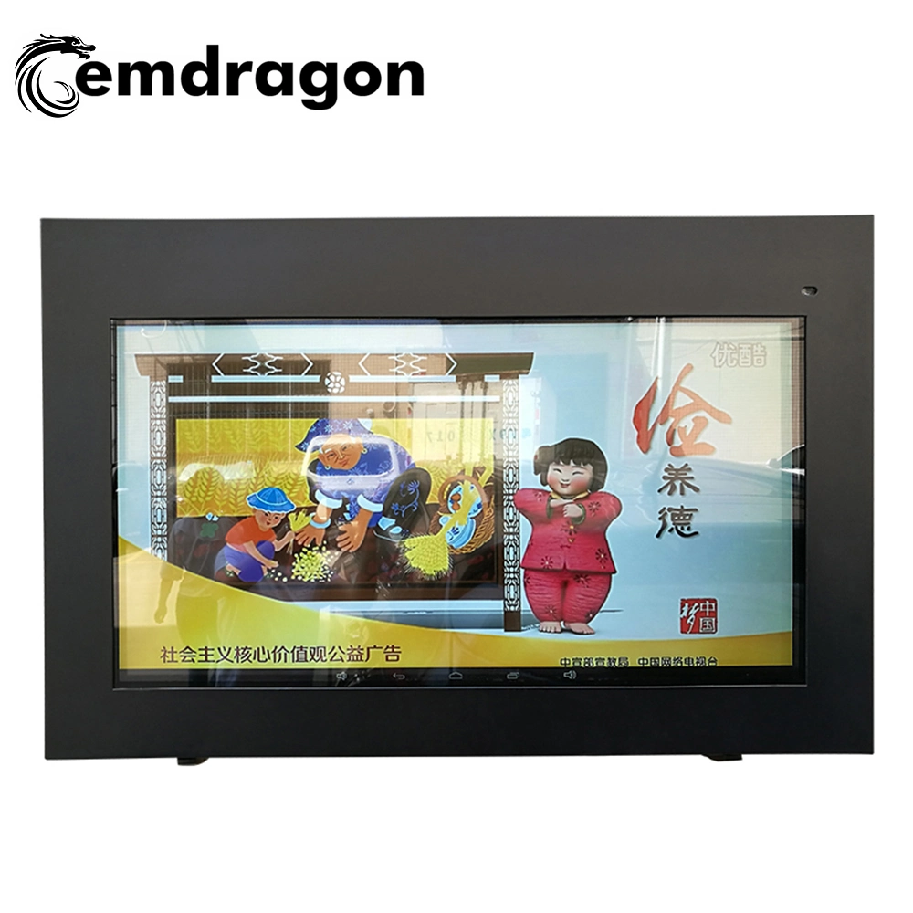 Air-Cooled Horizontal Screen Wall Hanging Outdoor Advertising Machine 43 Inch Advertising Bus LCD Player 3G WiFi Wall Mount Ad Wall Mounted Media Player