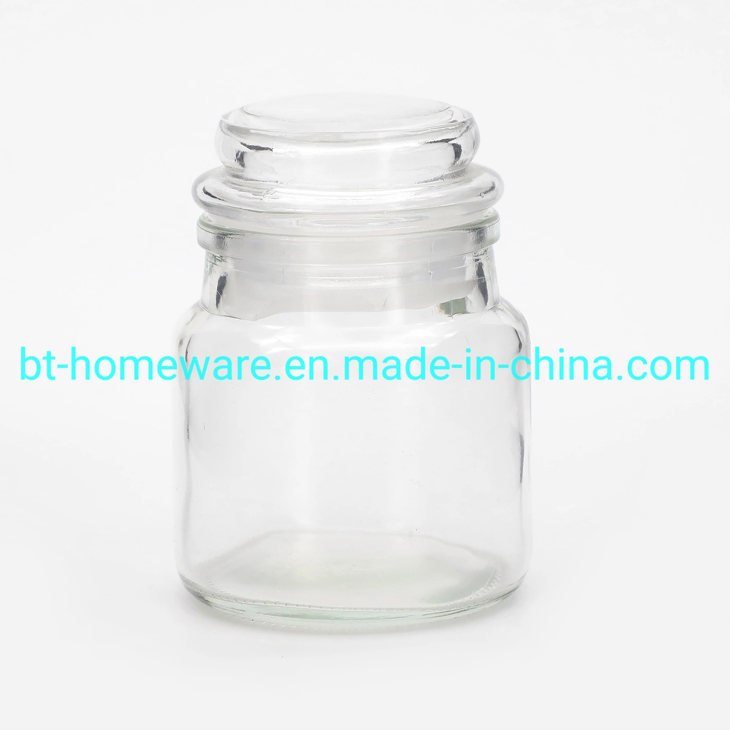 Wholesale 2.5 Oz/120ml Clear Round Glass Candle Jar Glass Candle Cup Glass Candle Bottle Glass Candle Container for Candle Making with Glass Lid