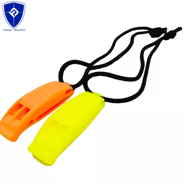 Custom Logo Printed High Decibel Orange Outdoor Safety Whistle