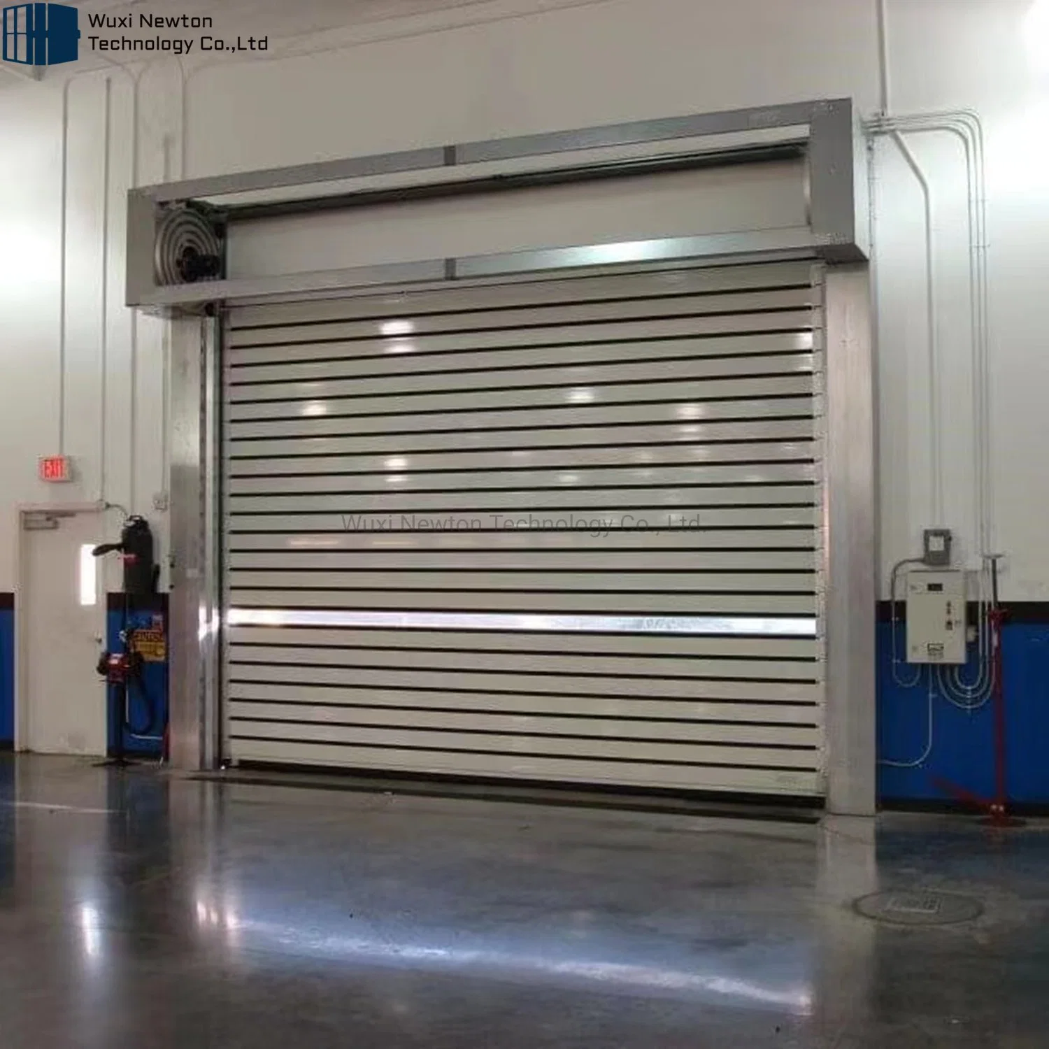 Industrial Anti-Wind automático de alta velocidad de disco duro de aleación de aluminio Puertas de laminación rápido