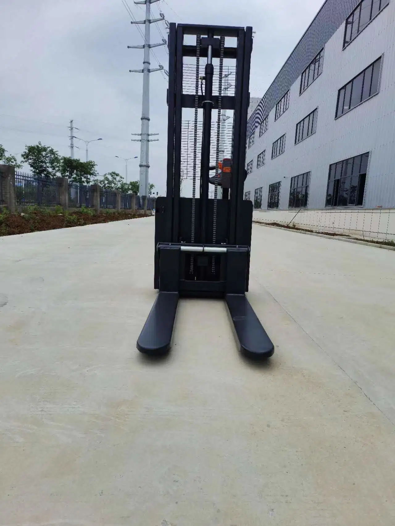 Rum China 1.0ton with 4m Lifting Height Economic Walkie Hydraulic Truck Electric Stacker Price/Manufacturers for Warehouse/Pallet