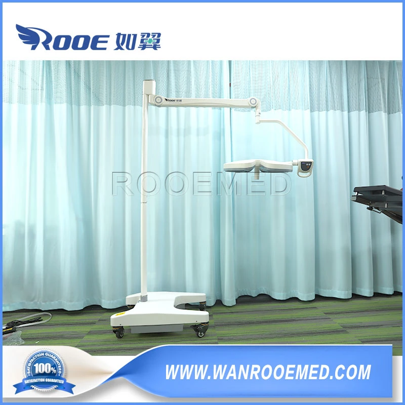 Operating Room Equipment Mobile Floor Standing LED Shadowless Surgical Light with Battery