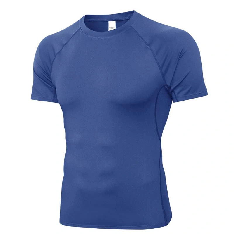 OEM Men&prime; S Design Slim Short Sleeve Quick Dry Shirts Training Jogging Wear