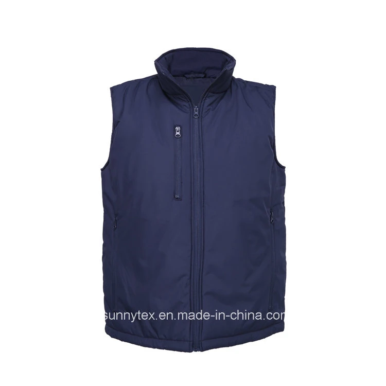 Customized Work Vest Cotton Padded Coat Winter Warm Uniform Advertise Workwear