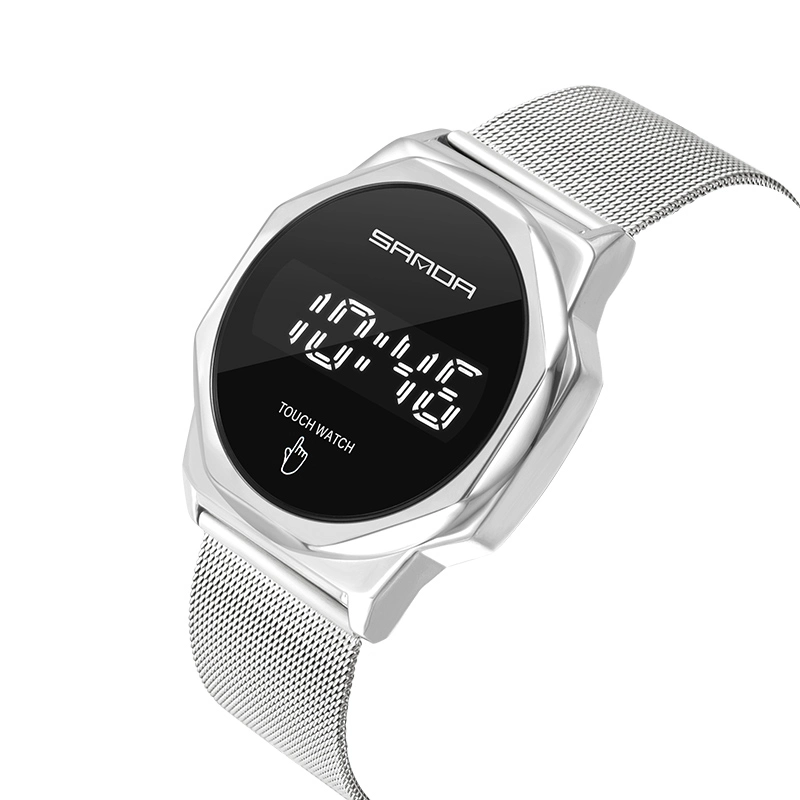 2022 Trendy Elegante Legierung Touchscreen Digit Uhr