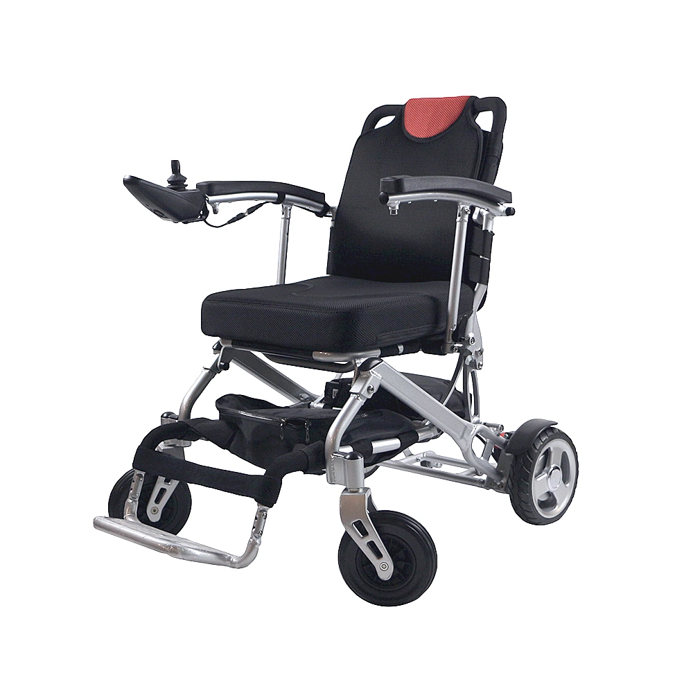 جهاز محمول عالي الجودة، مزود بالتحكم عن بُعد، كرسي متحرك كهربائي قابل للطي لكبار السن من ذوي الاحتياجات الخاصة