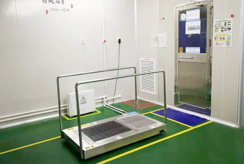 Industrielle automatische Schuhsohle Reinigungsmaschine Hygiene Station für Pflanzen