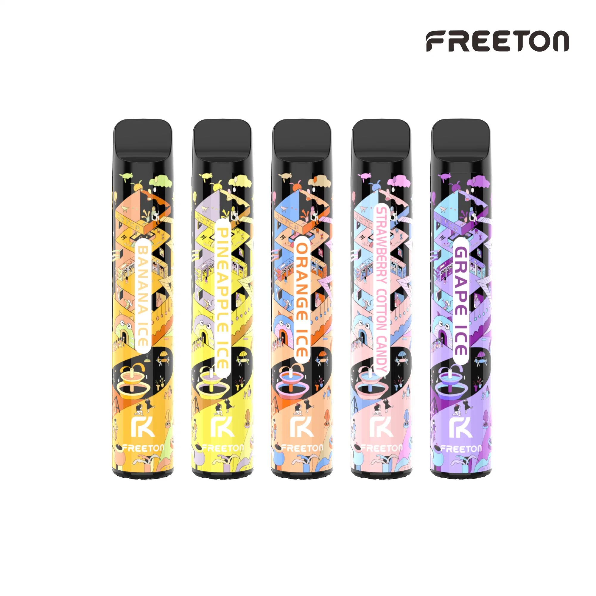 10 sabores 600 Puffs Freeton Disposable/Chargeable vape electrónico de buena calidad