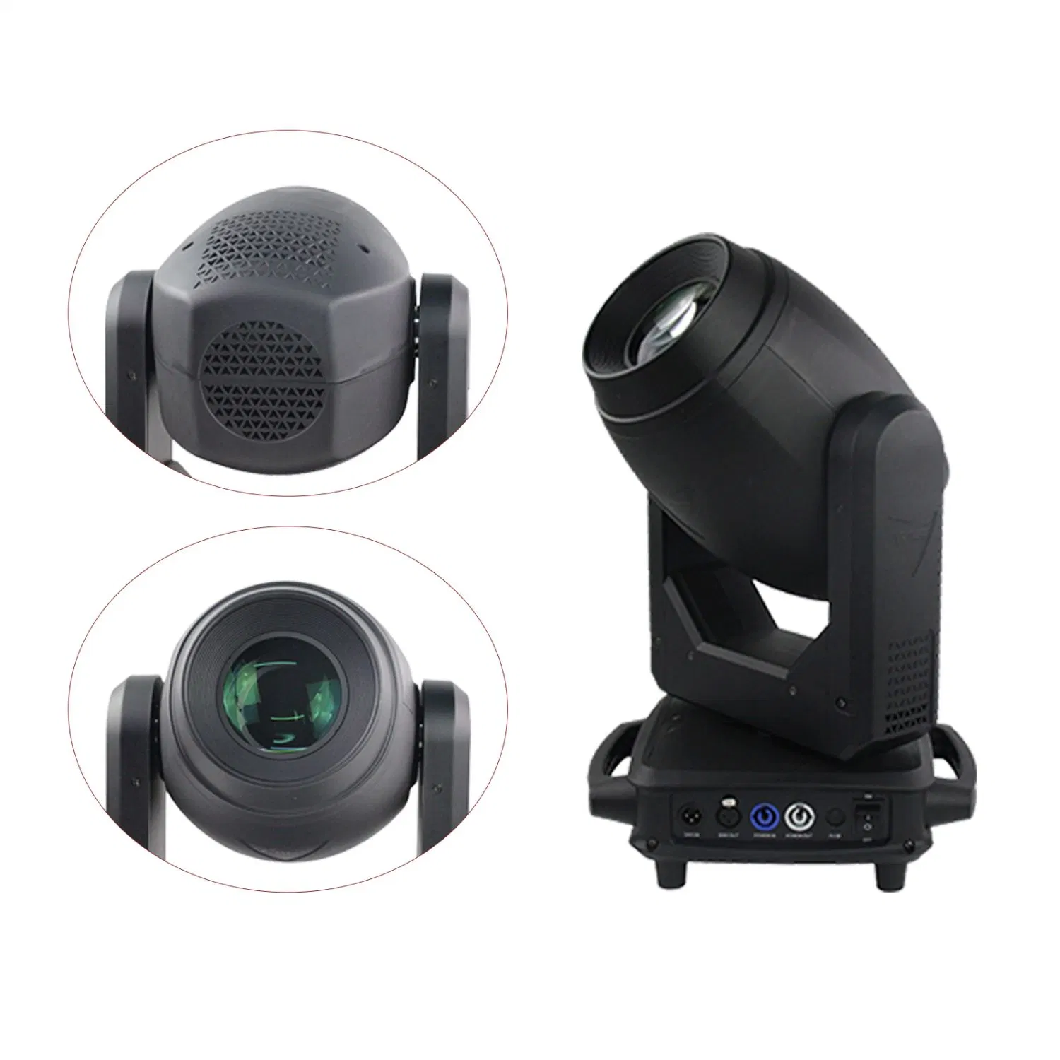 V-Show 2PCS with Case 200 W 3 in 1 LED Moving Head Light with Zoom Function Stage Fixture