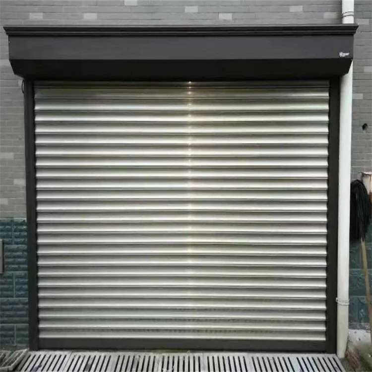 Custom Wind-Resistant Thermal Insulation Automatic Electric High Speed Rolling Shutter Security Aluminum Alloy Door for Shopping Malls and Garages