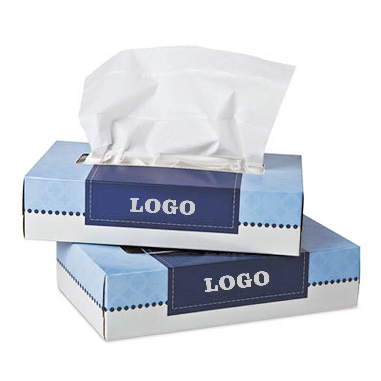 Soft Ultra 3-Ply Facial Tissue Paper Flat Box 150 Sheets Per Box or Custom for Business and Home Use