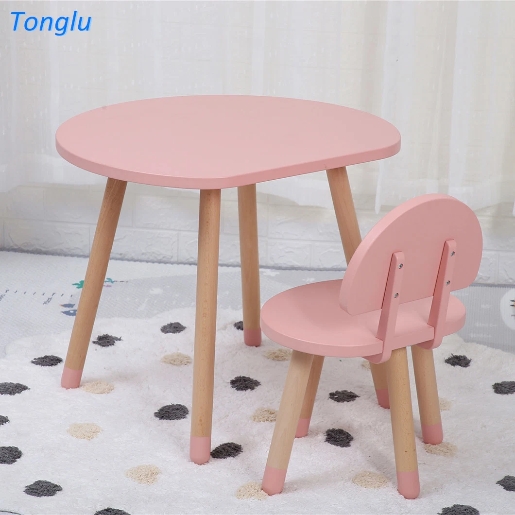 Wooden Table and Chair for Kids Children Homework Writing Table Set