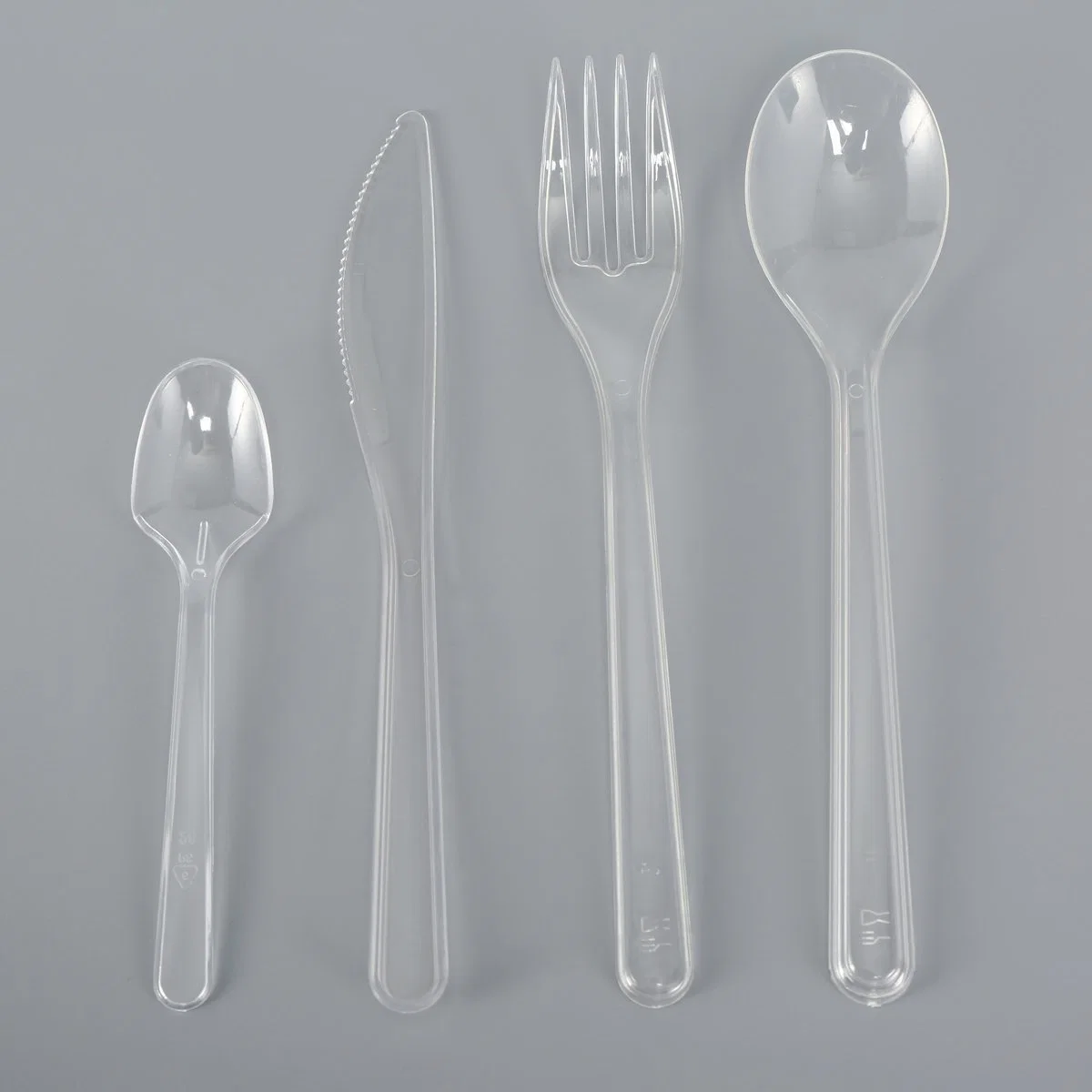 Disposable Plastic Tableware Food Grade Plastic European Style Series Transparent (MT-440)