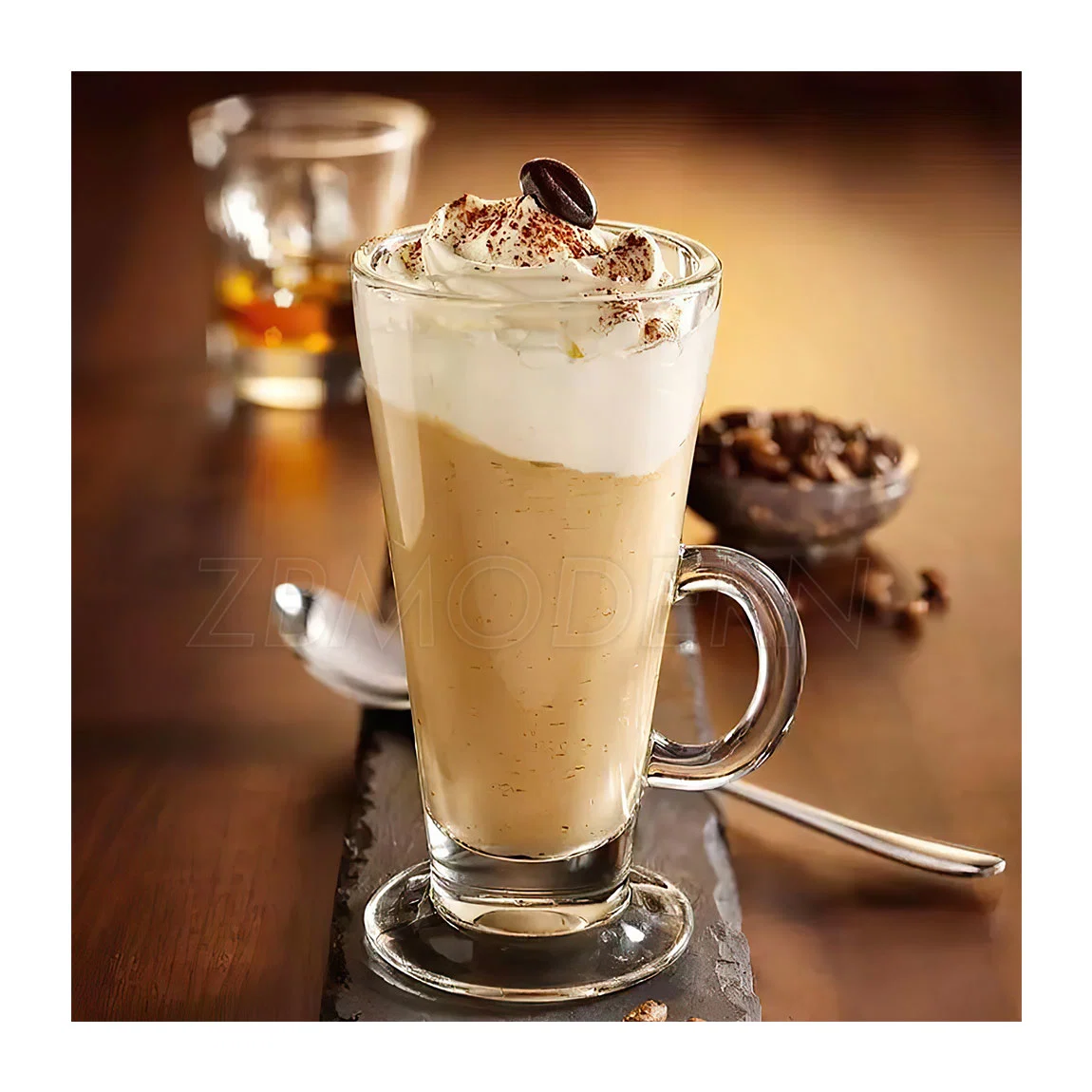 Chávena de café latte copos café Canecas com sorvete de puxador Latte Chocolate Quente Copo