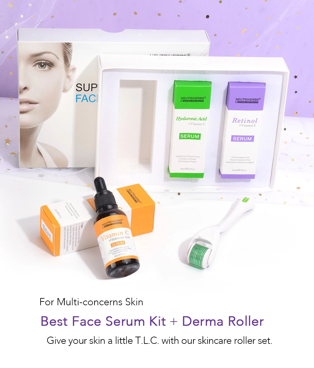 Cosmetics Superior Face Lightening Skin Repair Acne Remove Skincare Serum Whitening Set Kit