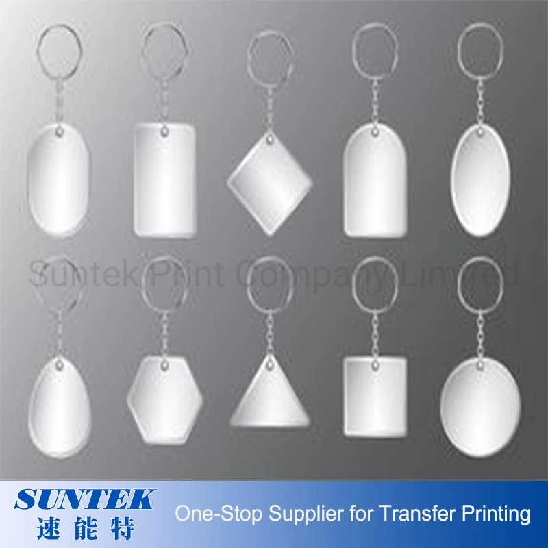 Sublimation Printing Blank Plastic Keychain
