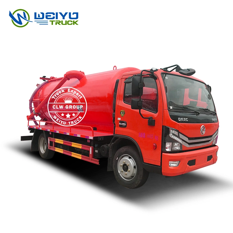 Dongfeng 5000L Vacuum Pump Sewer Cleaning Fecal Suction Truck