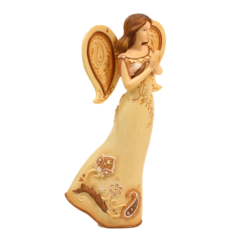 Indoor Religious Decoration Angel Figurine Little Resin Angel Statue