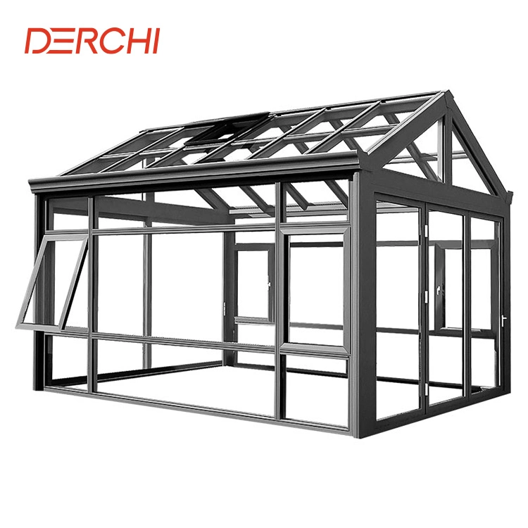 Jardin d'hiver balcon aluminium 4 saison de luxe Veranda Glass Conservatory Solarium