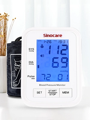 Sinocare Blood Pressure Monitor CE Approved Upper Arm Pressure Checking Machine LED Monitor Tansiyon Aleti Tensiometro