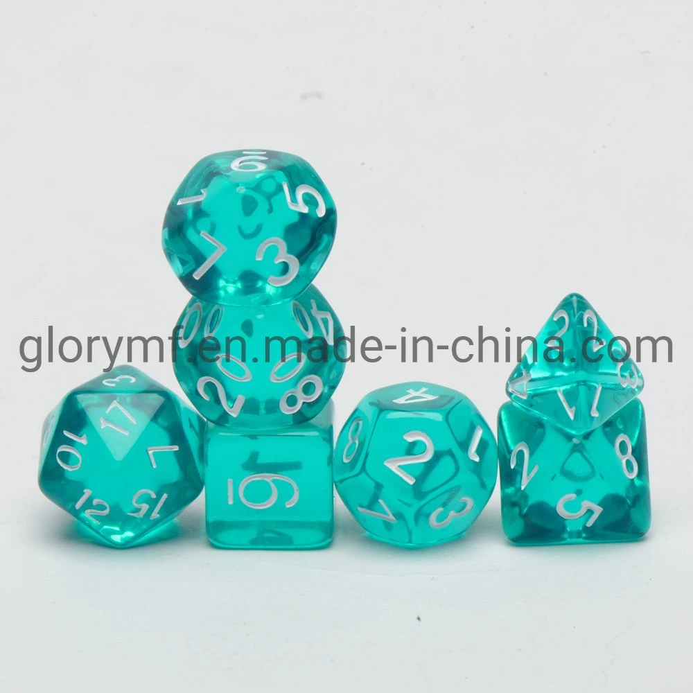 Custom Polyhedral Board Game Acrylic Dnd Dice Set for Rpg