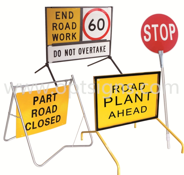 Australian Standard Multi Message Frame Reflective Corflute Safety Road Traffic Signs