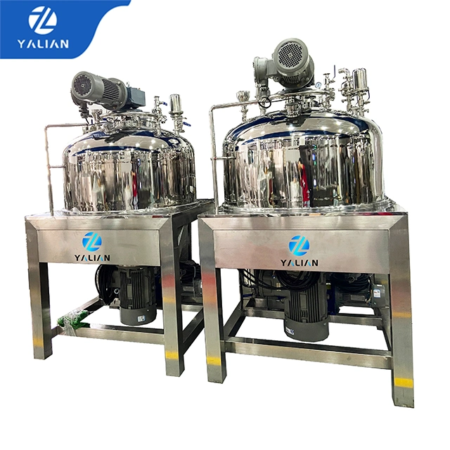 Stainless Steel Mixing Tank with Agitator Homogenizing Blending Tank for Cosmetic