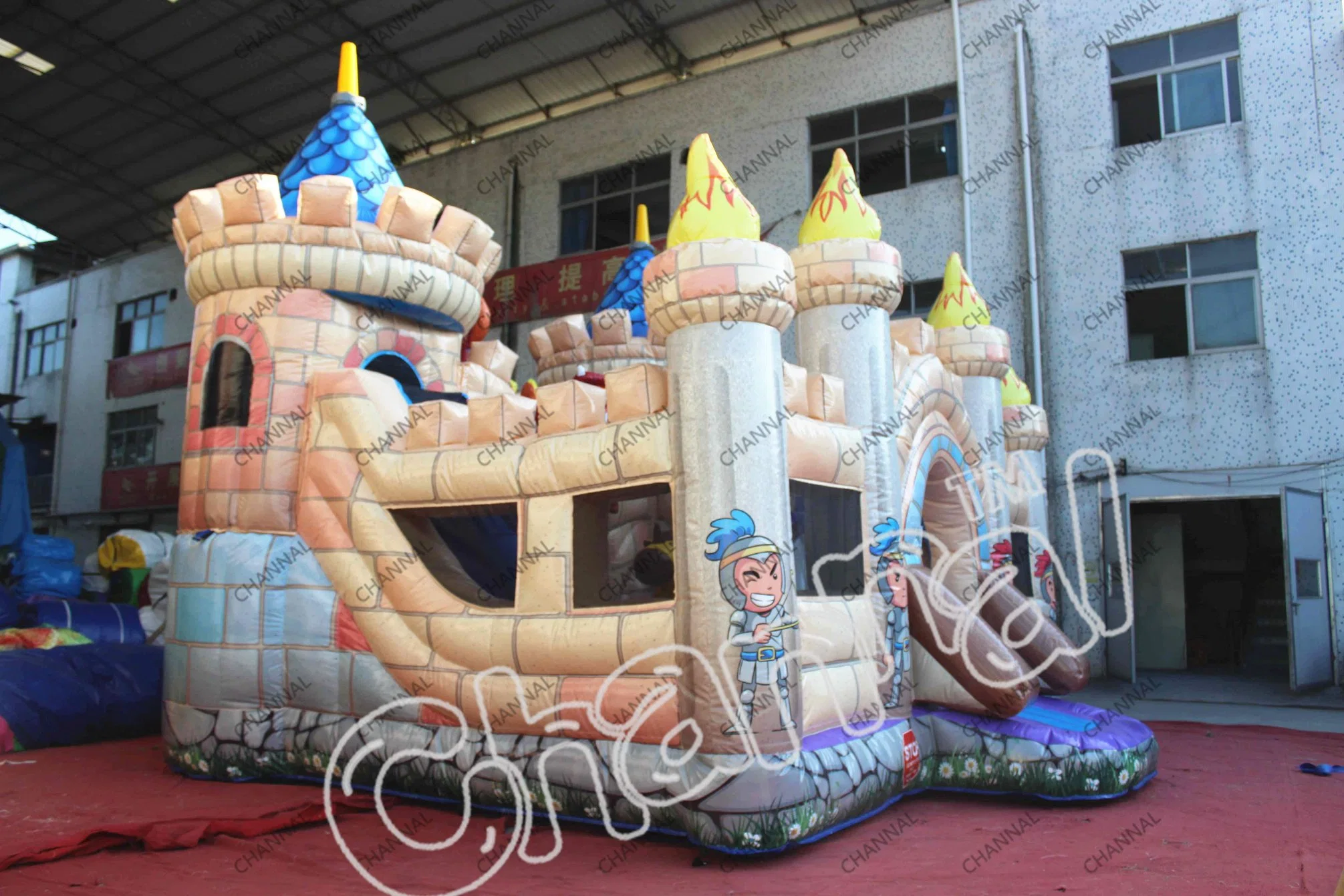 Knight Vs Dragon Aufblasbarer Spielplatz Bouncy Jumping Castle Aufblasbarer Spielplatz