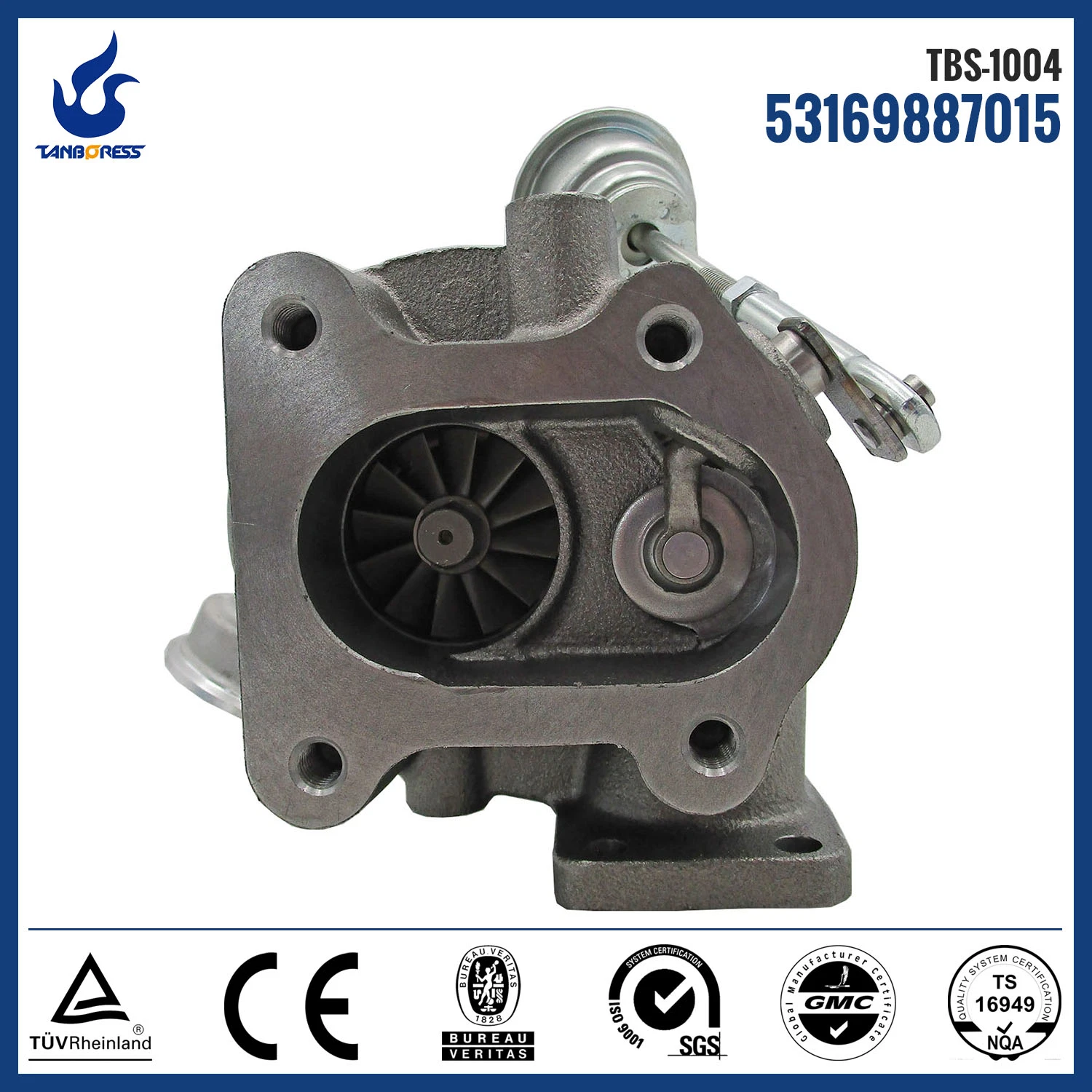 Turbocharger for Mercedes-Benz OM904LA-E2  engine 53169887015 A9040965399